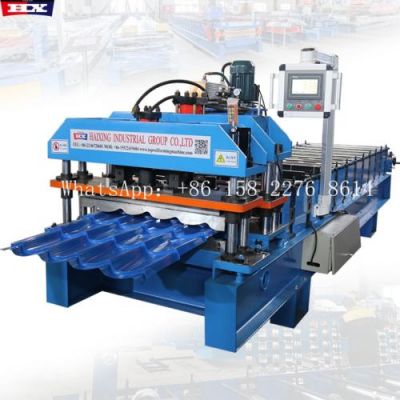 Glazed tile 744 cold roll forming machine