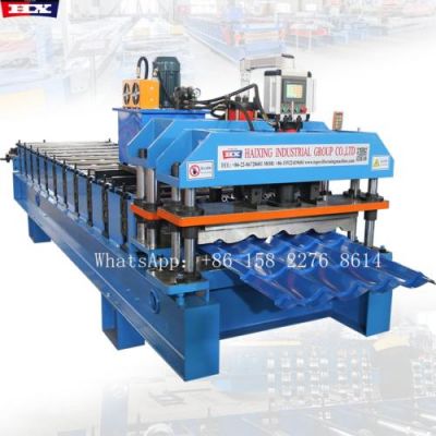 Tile glazed 744 steel roofing roll forming machines