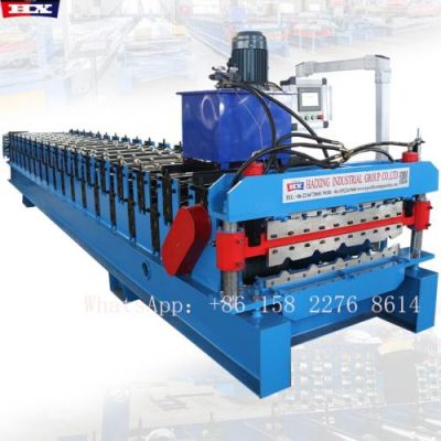 Double layer roof panel machine