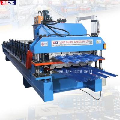 trapezoidal and tile roofing sheet machine