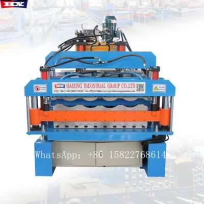 Maquina para hacer tejas de zinc de doble capa
