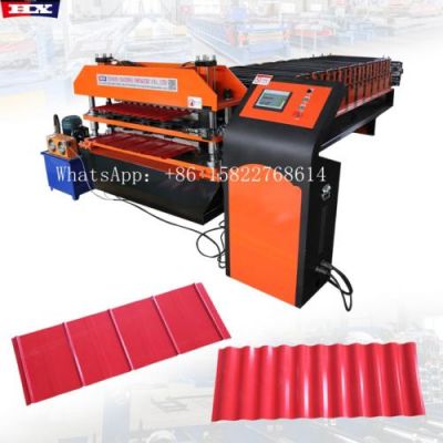 5v y acanalado maquina de planchas de zinc de doble capa