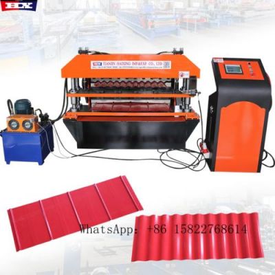 Acanalado y 5v maquina para planchas de zinc de doble capa