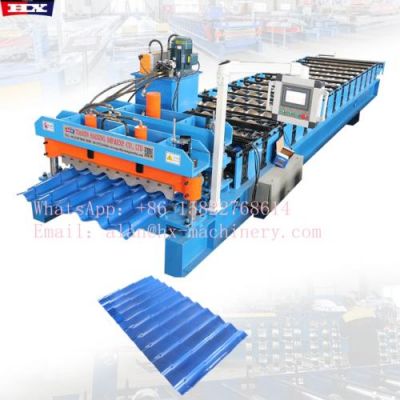 Maquina para fabricar tejas de lamina 925