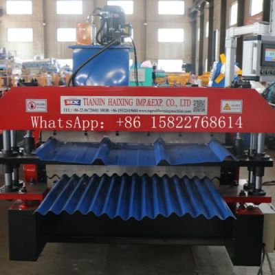 PBR panel and corrugated double deck roll forming machine