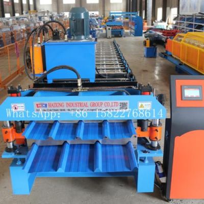 AG and R panel double layer roofing sheet roll forming machine