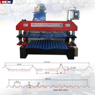 PBR panel and corrugated double deck roll forming machine
