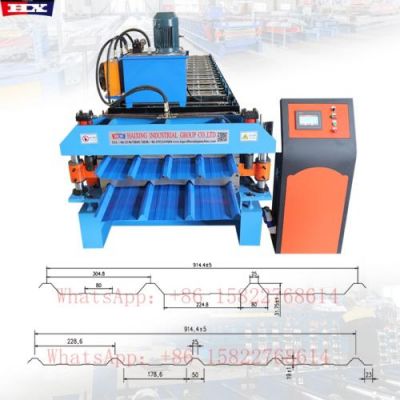 AG and R panel double layer roofing sheet roll forming machine